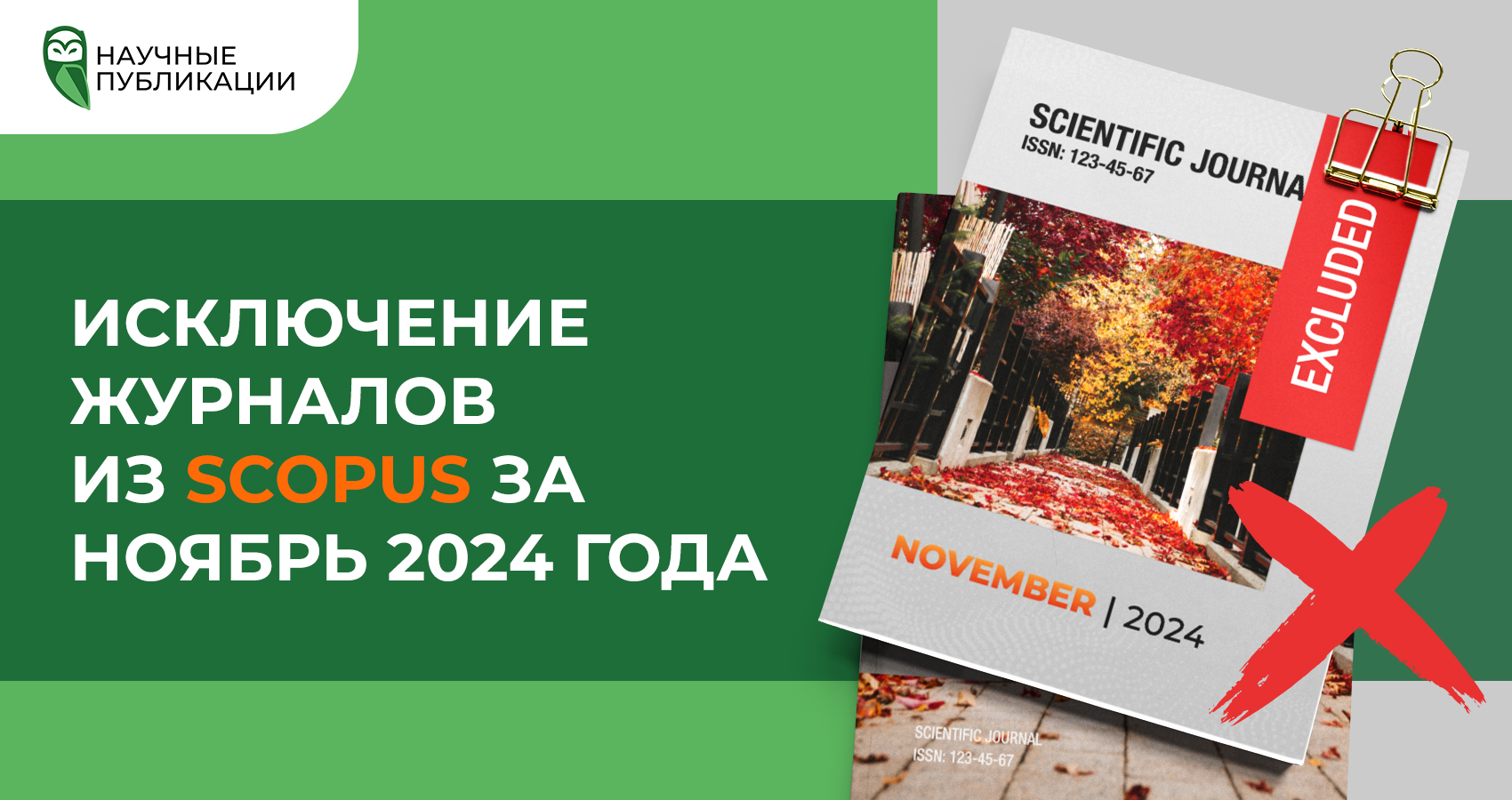 Исключение журналов из Scopus за ноябрь 2024