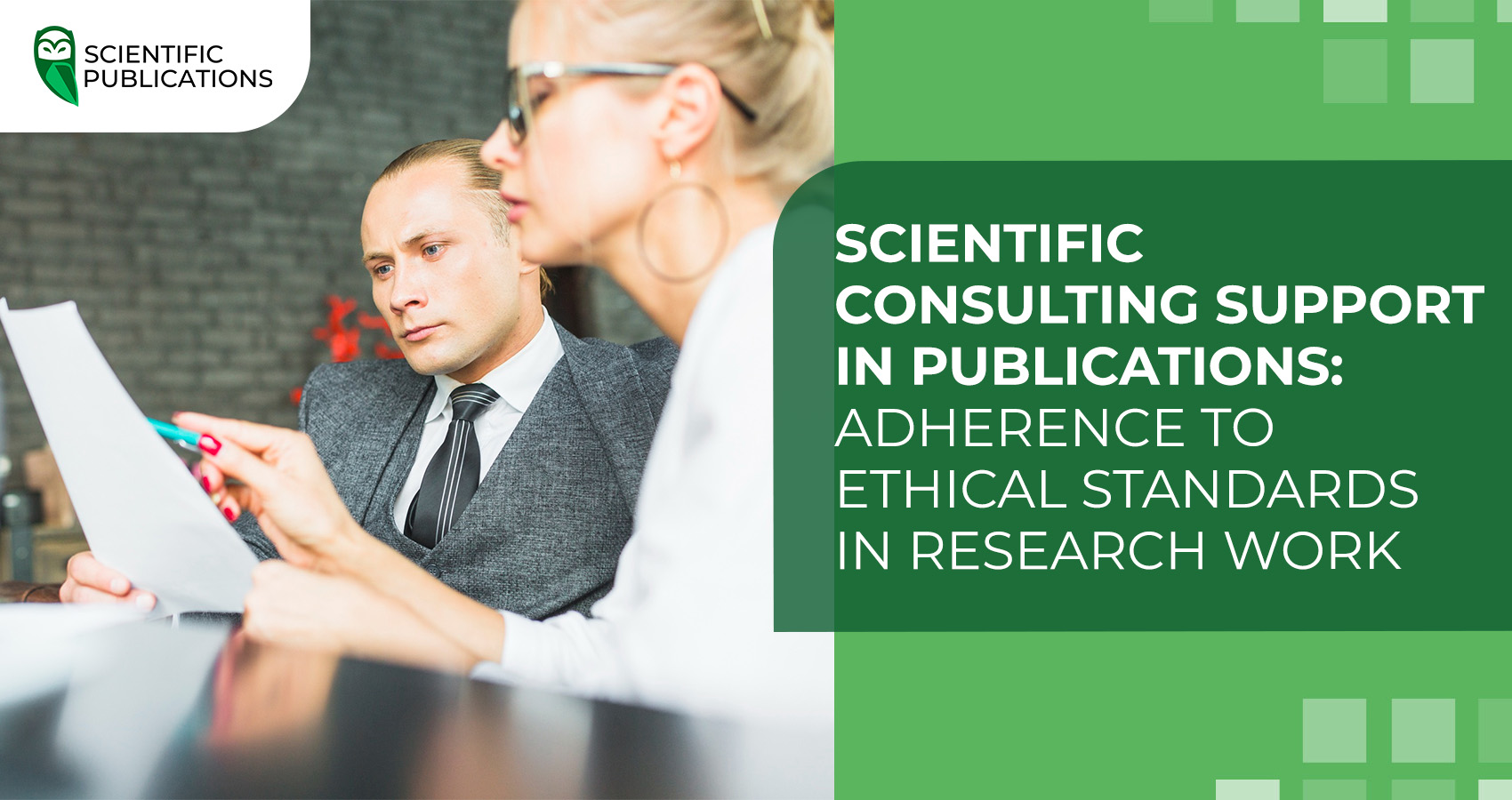 Scientific consulting support in publications: adherence to ethical standards in research work