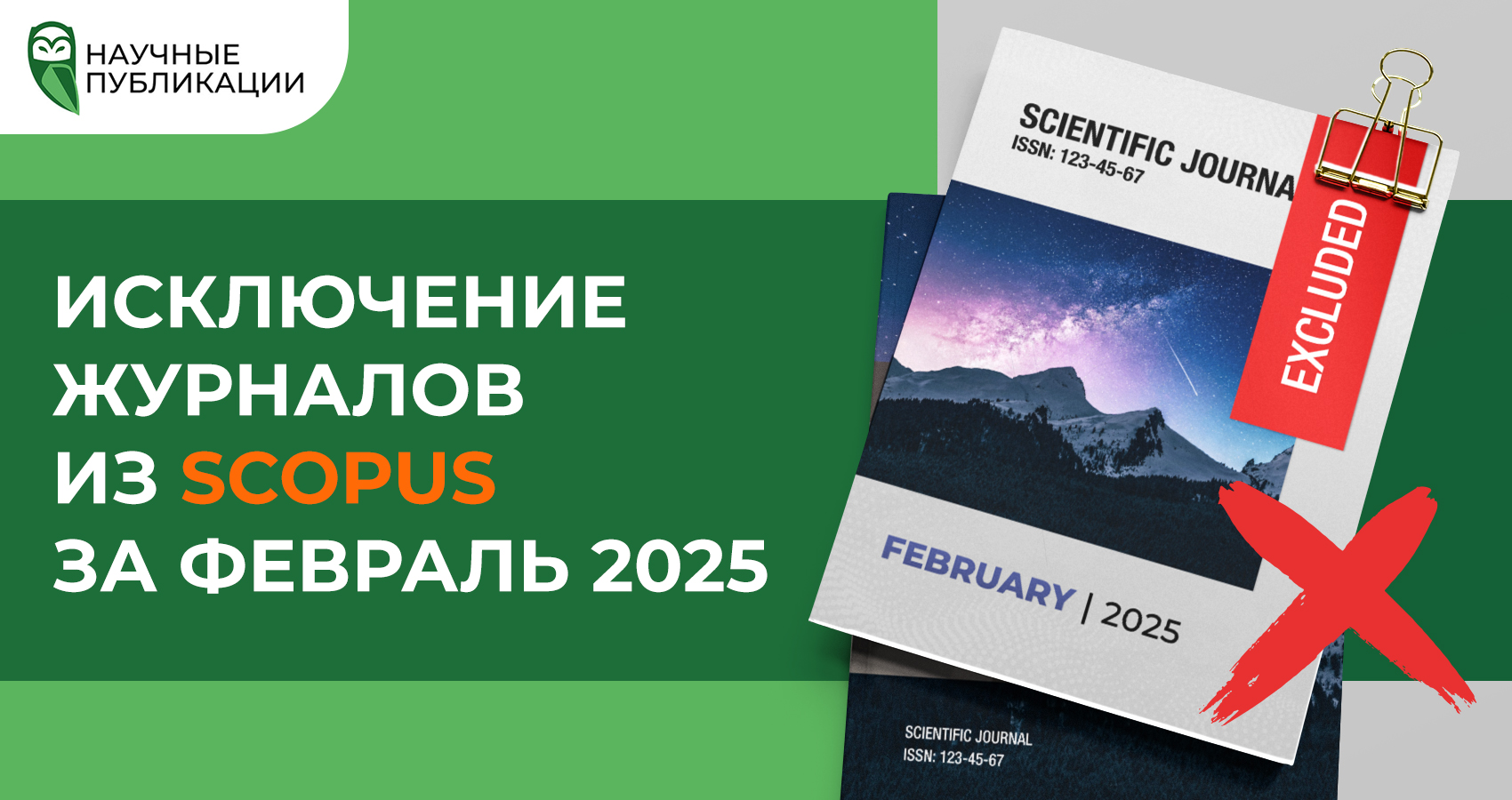 Исключение журналов из Scopus за февраль 2025 года