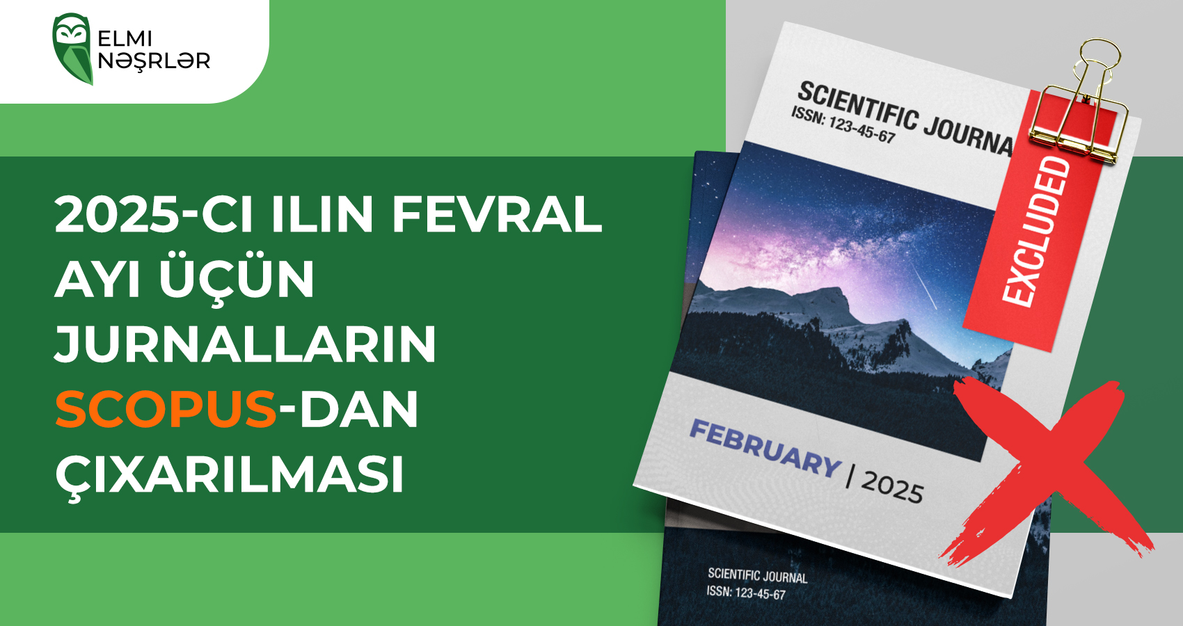 2025-ci ilin fevral ayı üçün jurnalların Scopus-dan çıxarılması