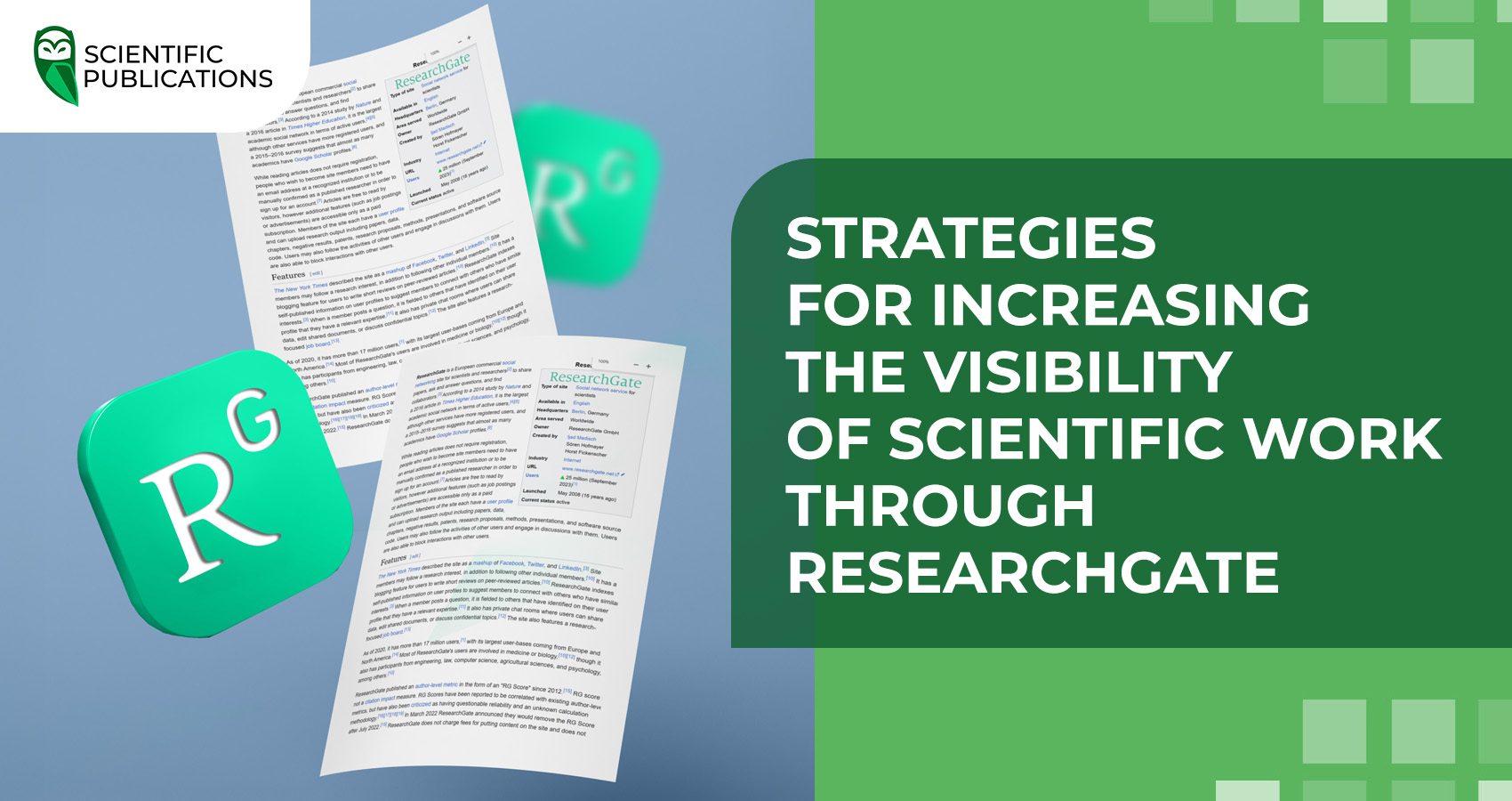 Strategies for increasing the visibility of scientific work through ResearchGate
