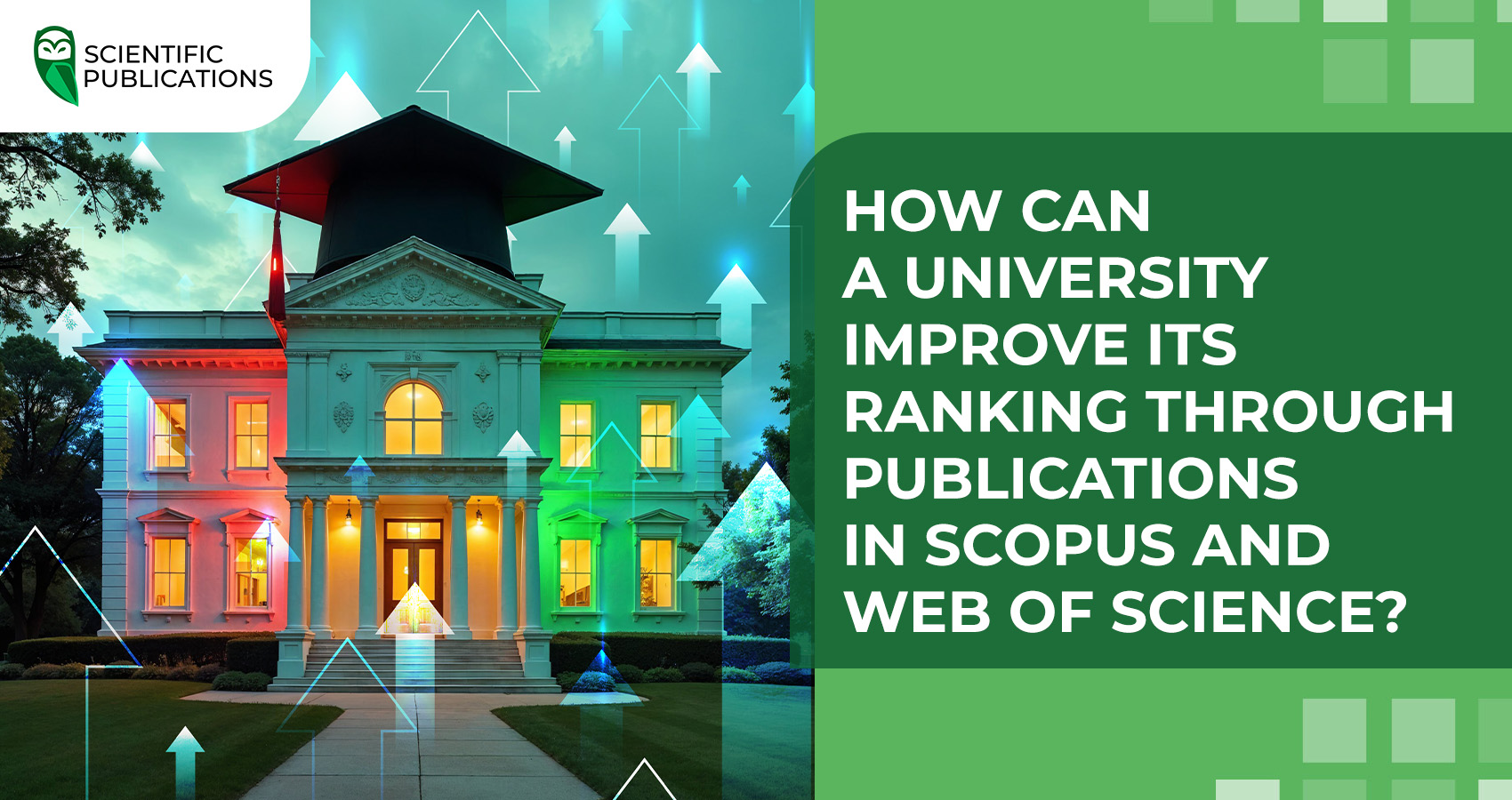 How can a university improve its ranking through publications in Scopus and Web of Science?