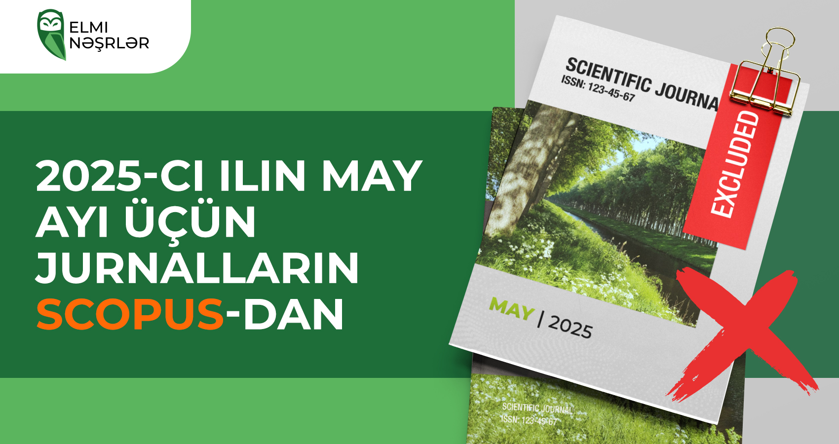 2025-ci ilin may ayı üçün jurnalların Scopus-dan çıxarılması