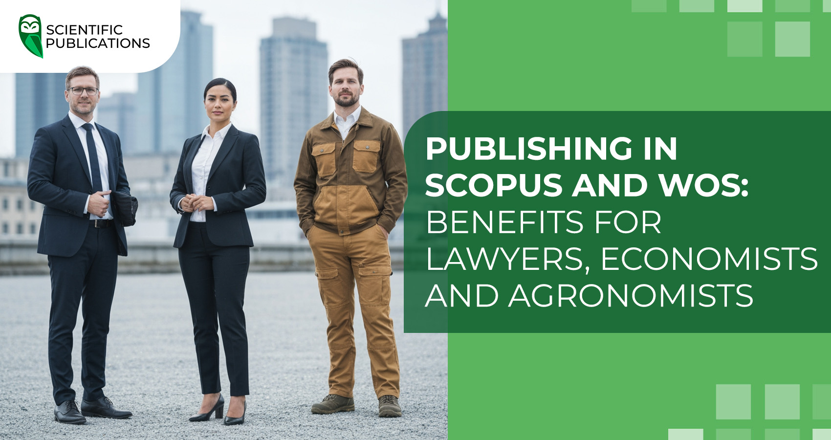 Publishing in Scopus and WoS: benefits for lawyers, economists and agronomists