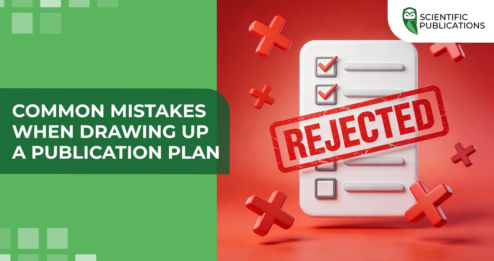 Common mistakes when drawing up a publication plan