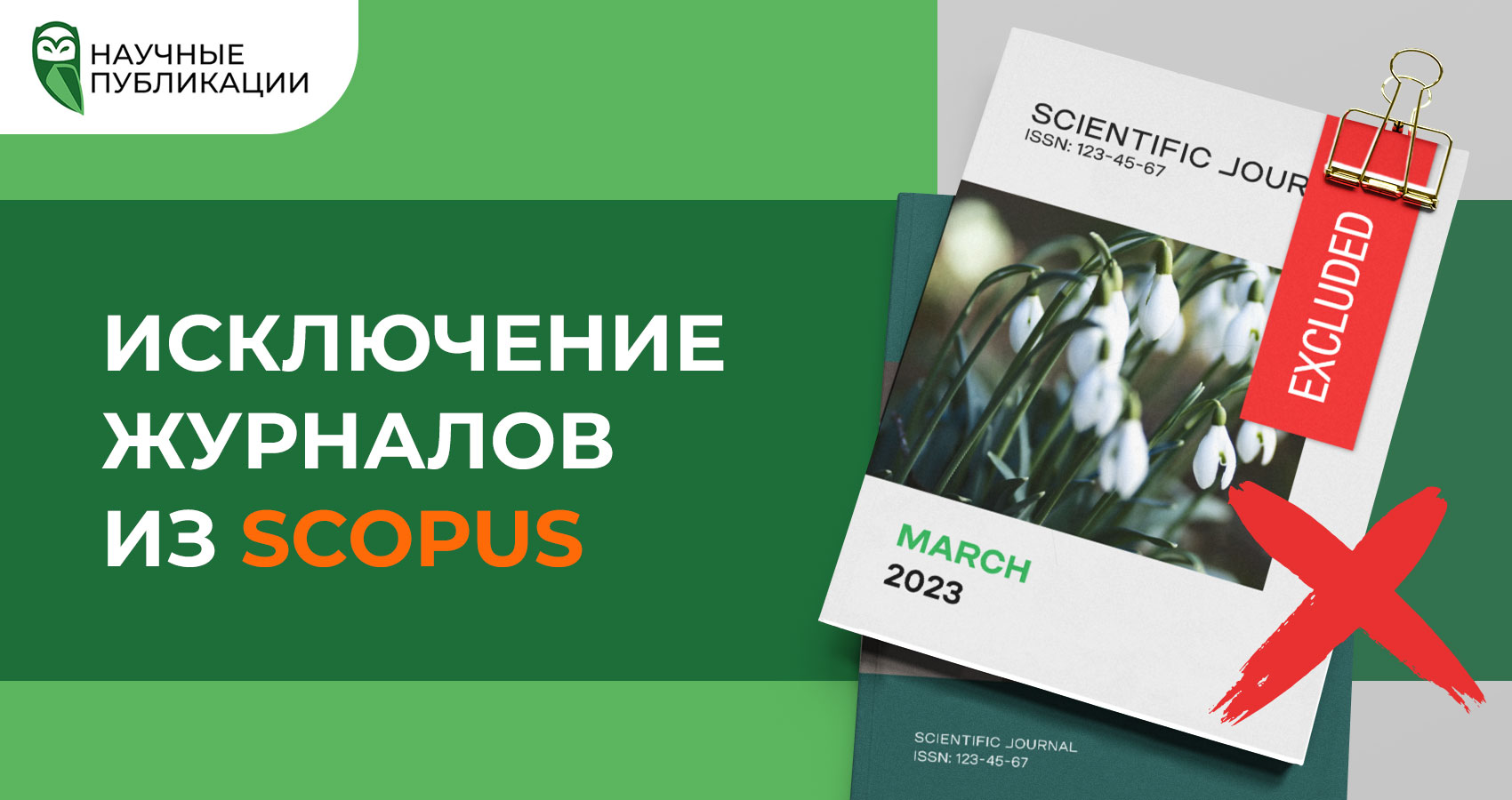 Исключение журналов из Scopus (март 2023)