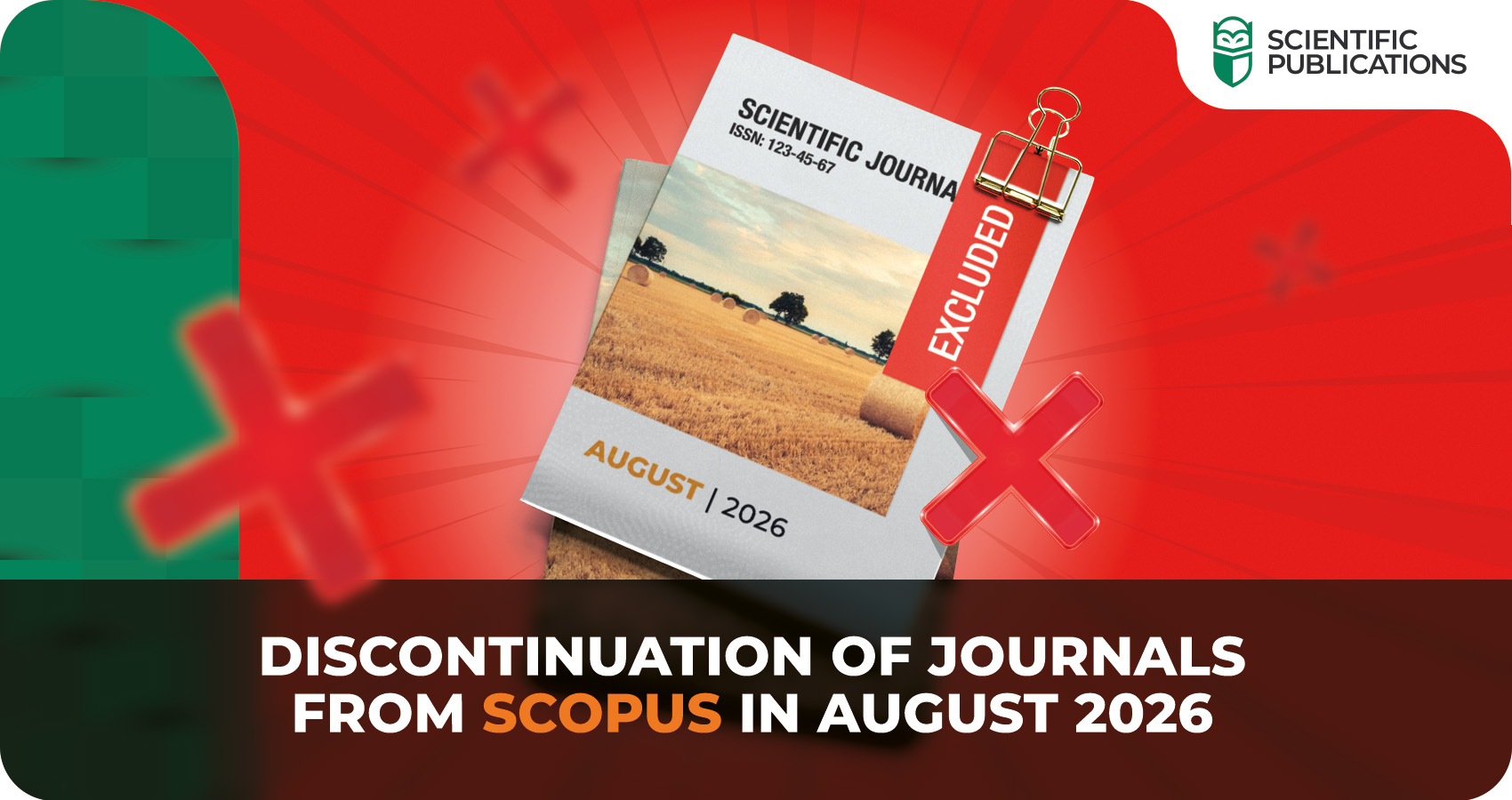 Discontinuation of journals from Scopus in August 2026