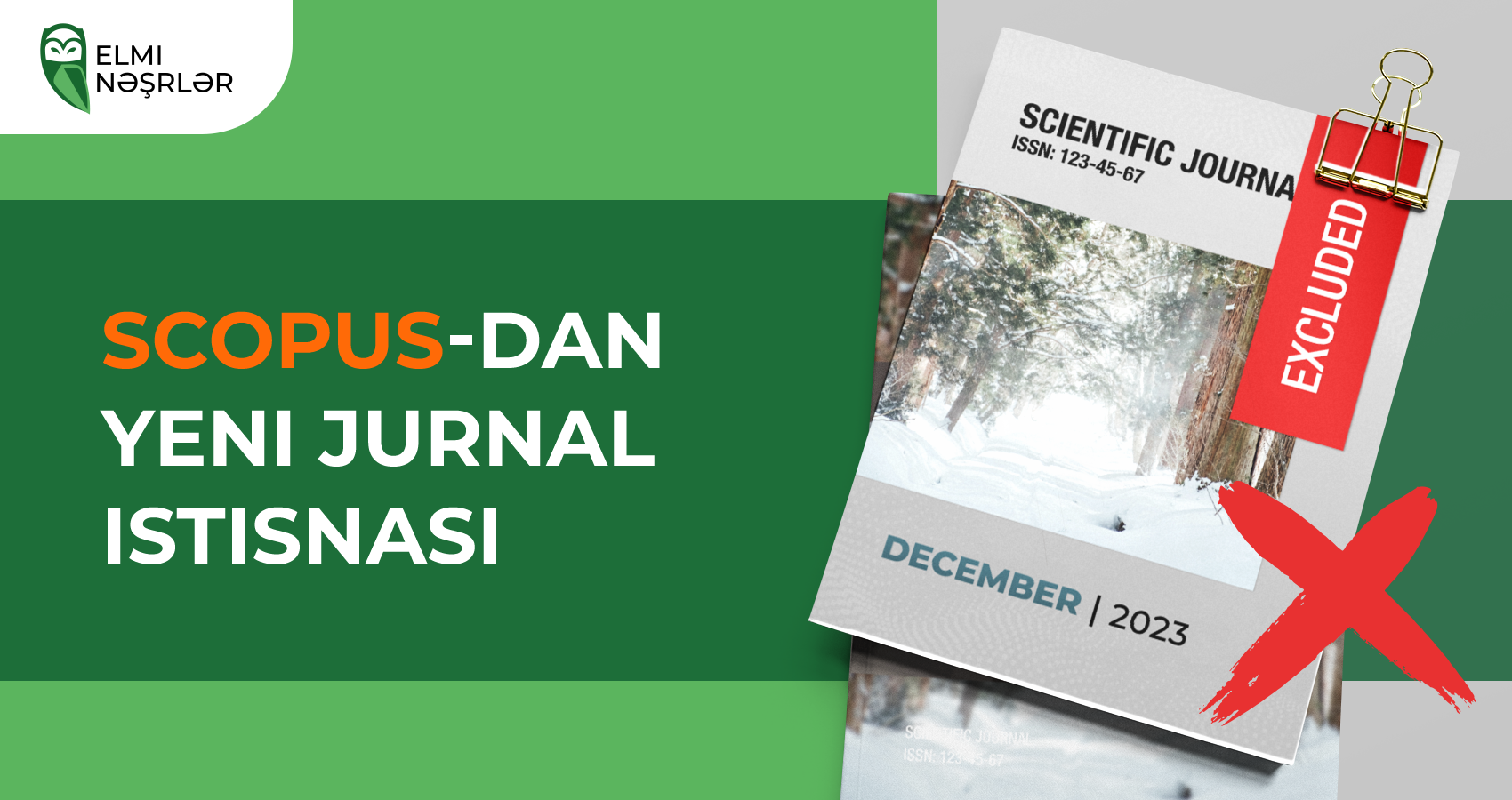 Dekabr 2023 üçün Scopus verilənlər bazasından jurnalların çıxarılması