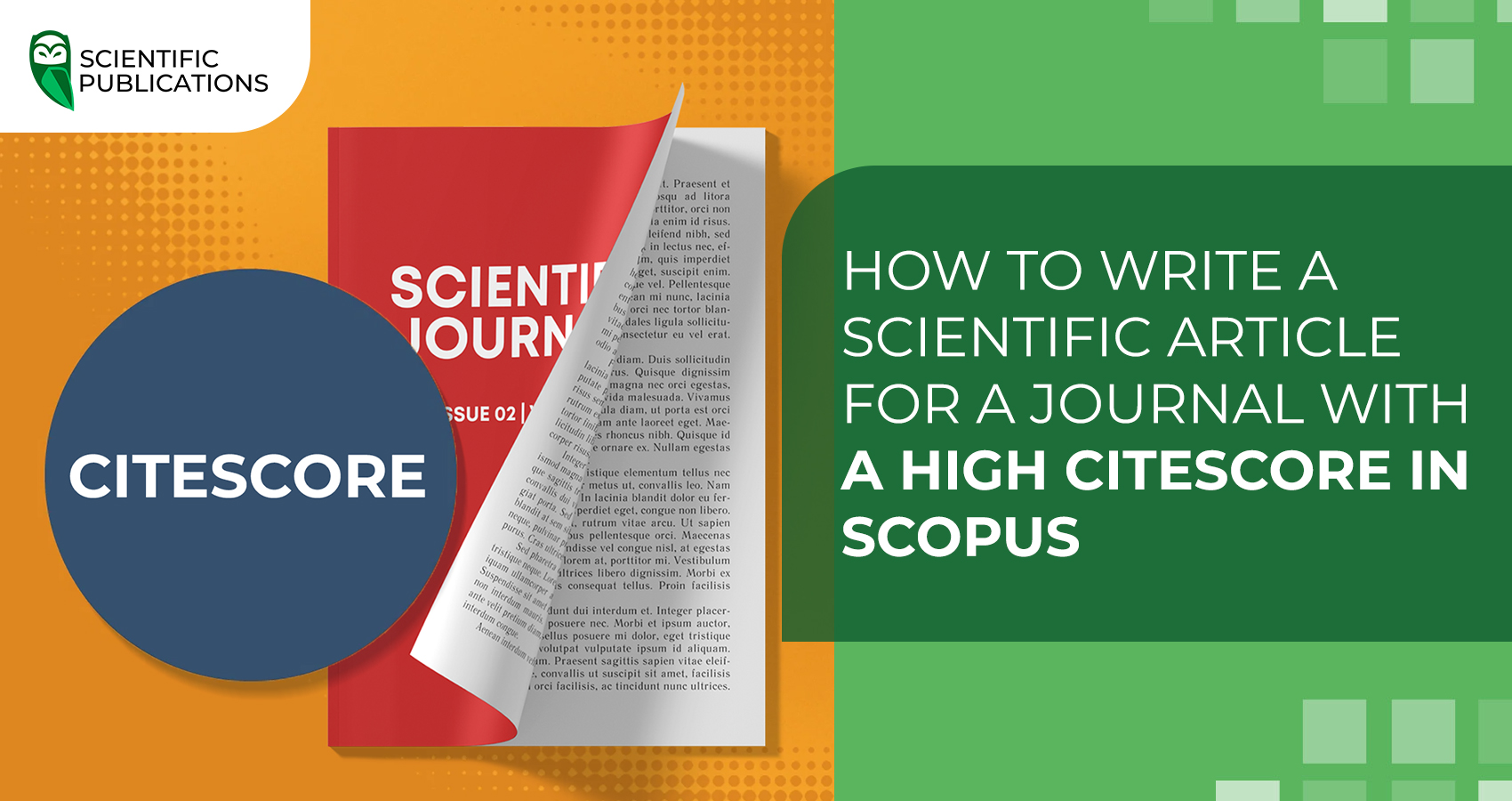 How to write a scientific article for a journal with a high CiteScore in Scopus
