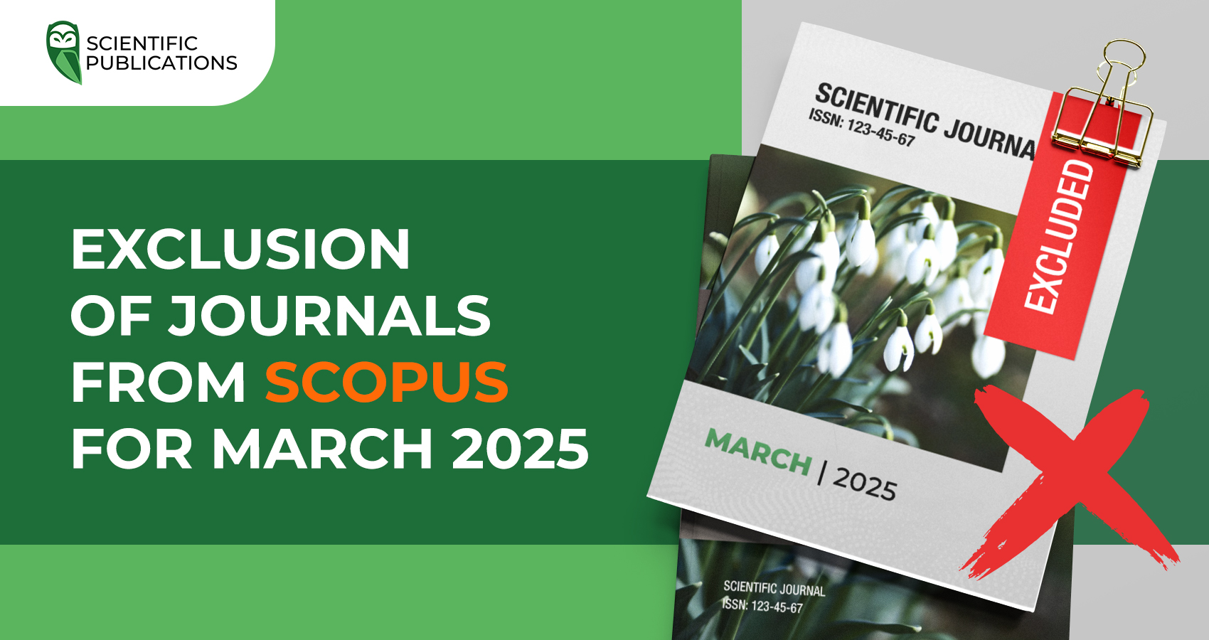 Exclusion of journals from Scopus for March 2025