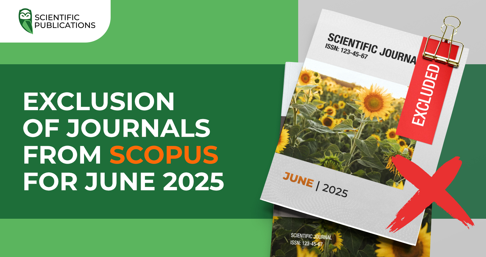 Exclusion of journals from Scopus for June 2025