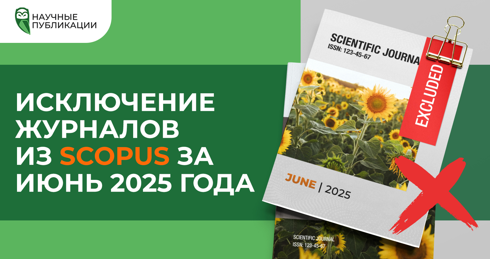 Исключение журналов из Scopus за июнь 2025 года