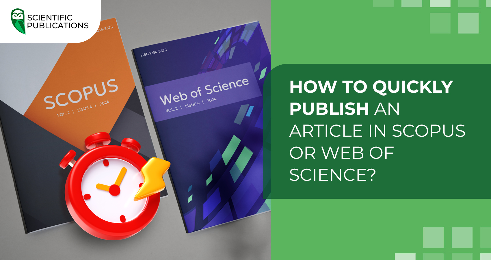 How to quickly publish an article in Scopus or Web of Science?