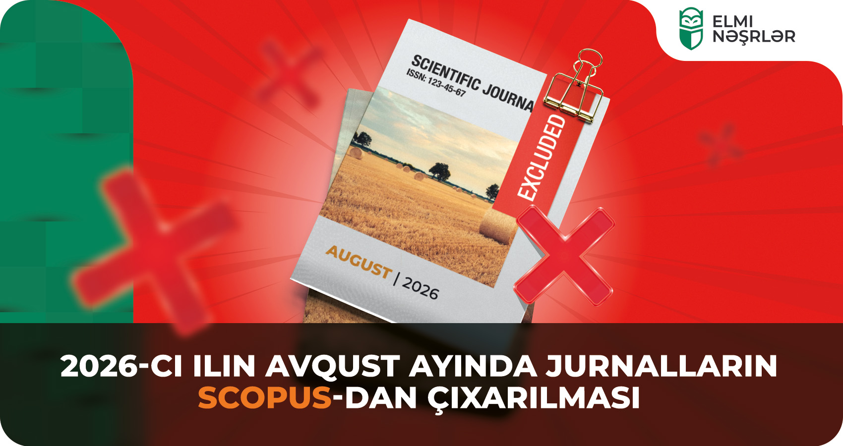 2026-cı ilin avqust ayında jurnalların Scopus-dan çıxarılması