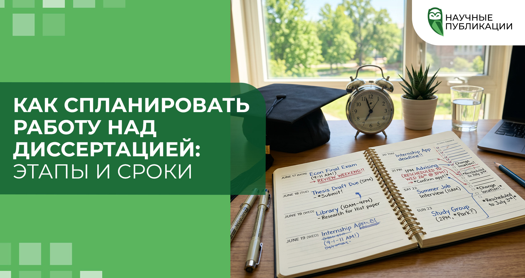 Как спланировать работу над диссертацией: этапы и сроки