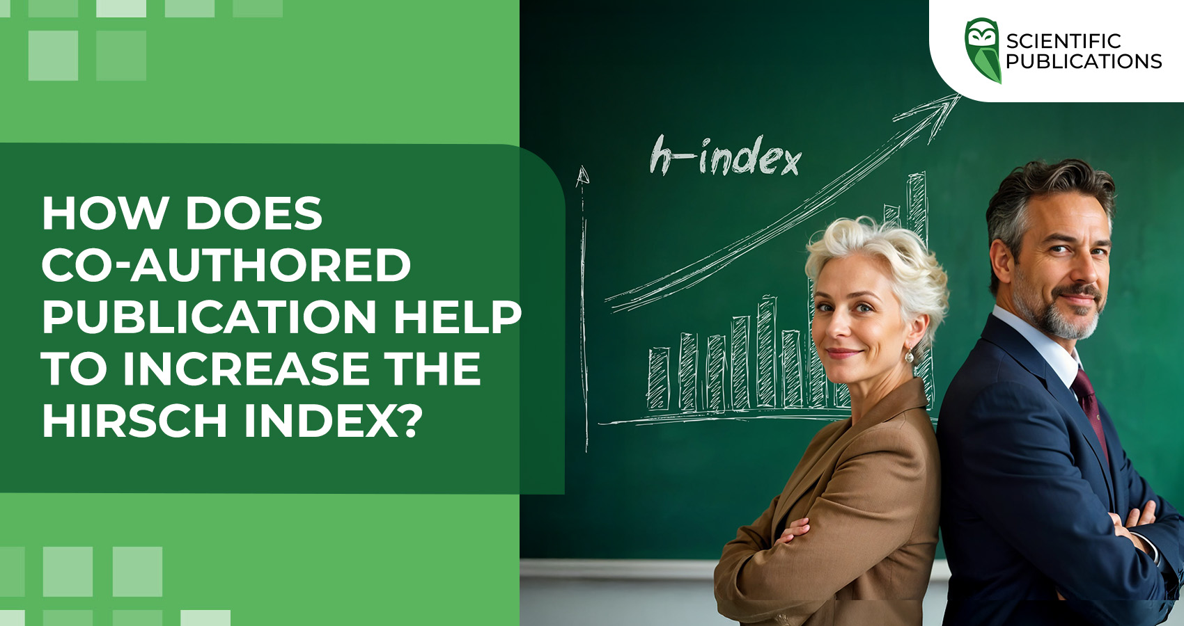 How does co-authored publication help to increase the Hirsch index?