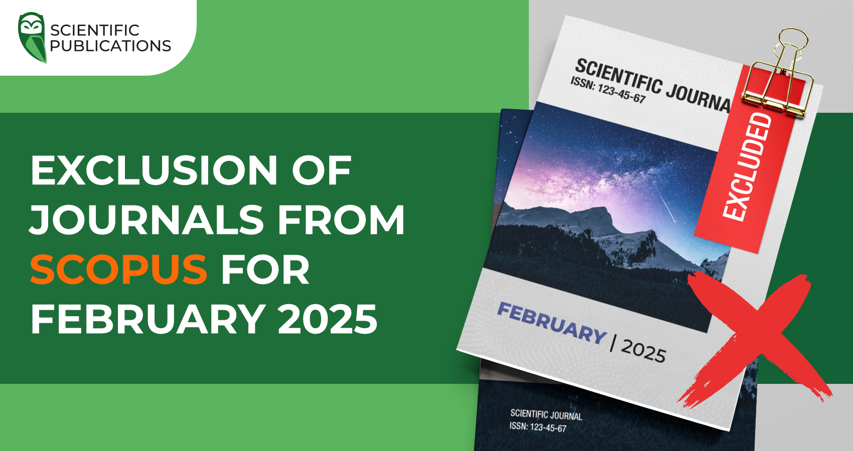 Exclusion of journals from Scopus for February 2025