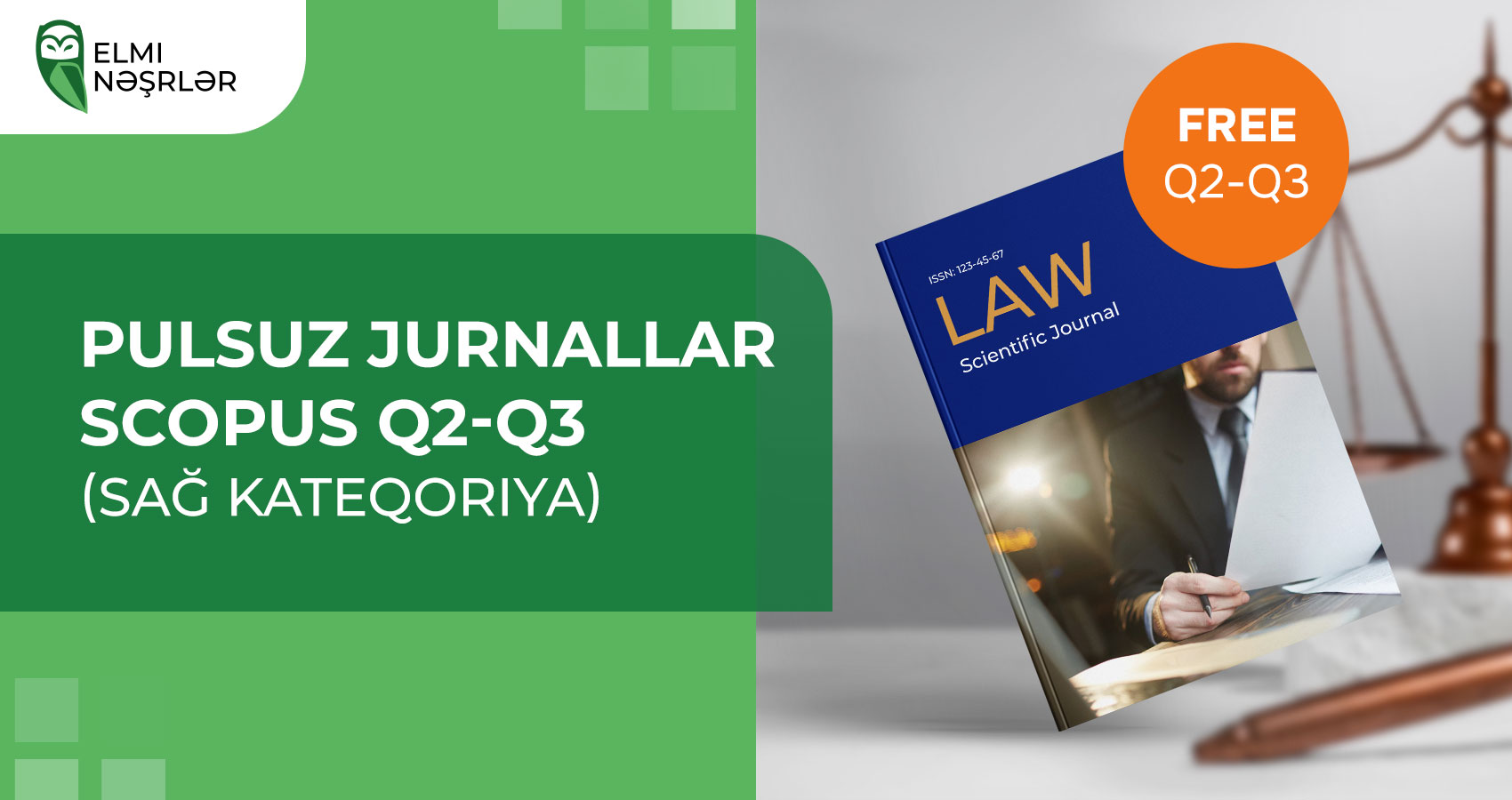Pulsuz jurnallar Scopus Q2-Q3 (sağ kateqoriya)