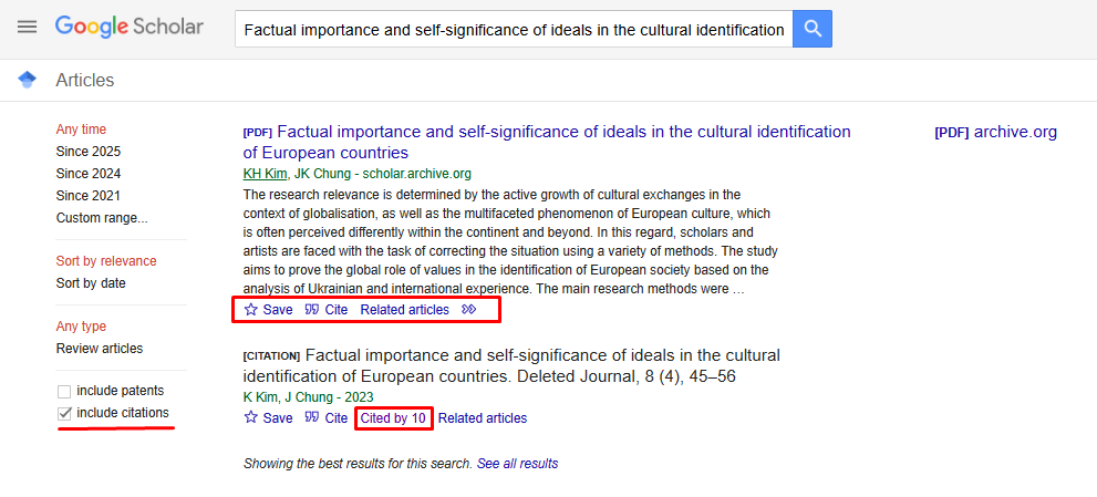 Google Scholar-da profilin optimallaşdırılması: məqalələri və sitatları necə birləşdirmək olar?