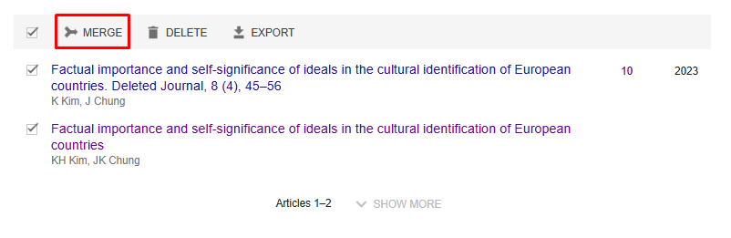 Google Scholar-da profilin optimallaşdırılması: məqalələri və sitatları necə birləşdirmək olar?
