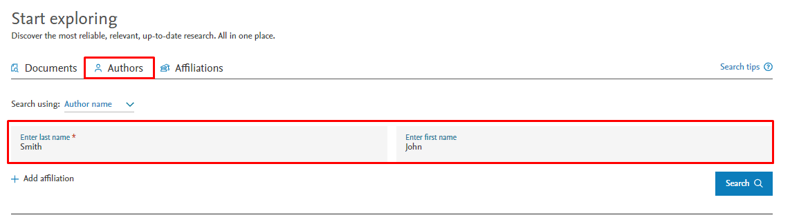 Scopus-da Hirsch indeksini necə tapmaq olar? Foto təlimat