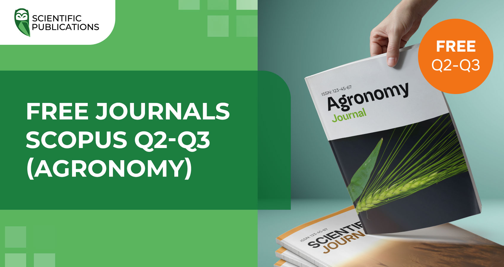 Publish a Scopus research: free Q2-Q3 journals on agronomy